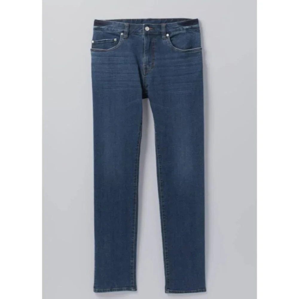 PrAna‎ Hillgard Jean Medium Ozone Wash Mens 28/30 Straight Stretch Denim NWT